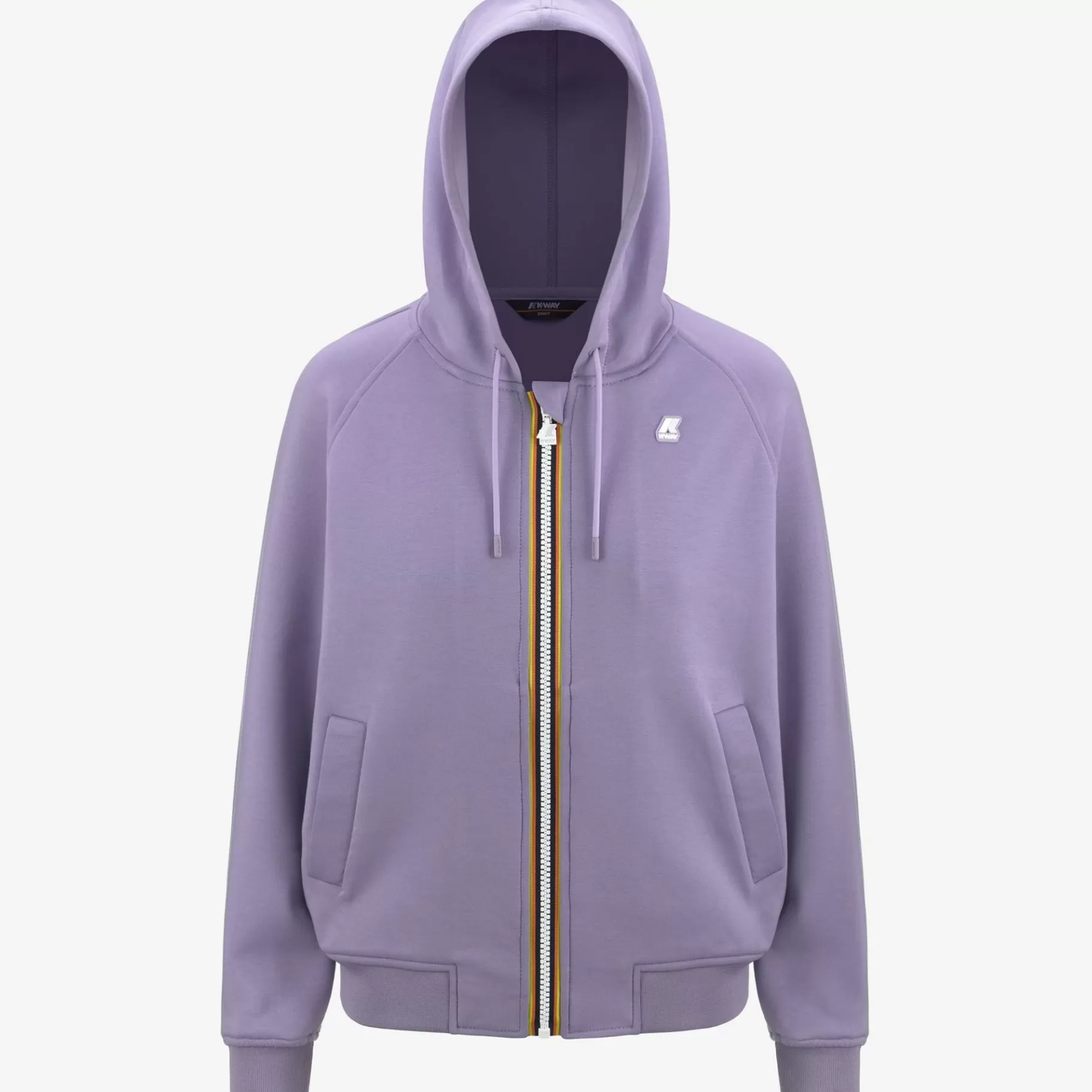 Hoodies And Sweaters*K-WAY Lydie Light Spacer - Fleece - Jacket - Woman - Violet Glicine