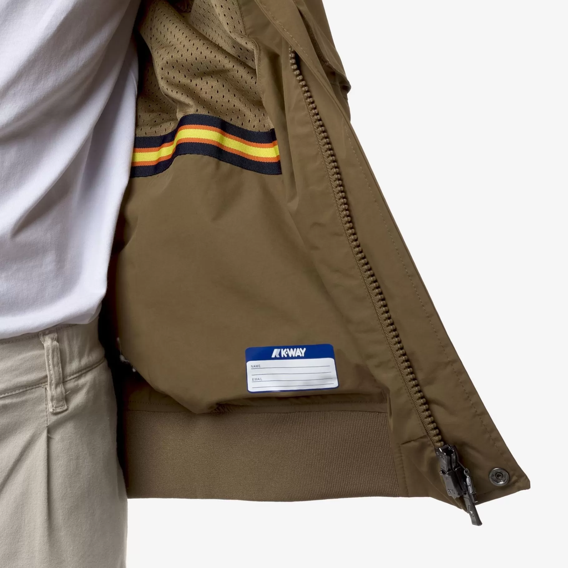 Short Jackets*K-WAY Manfred Eco Ottoman - Jackets - Short - Man - Brown Corda