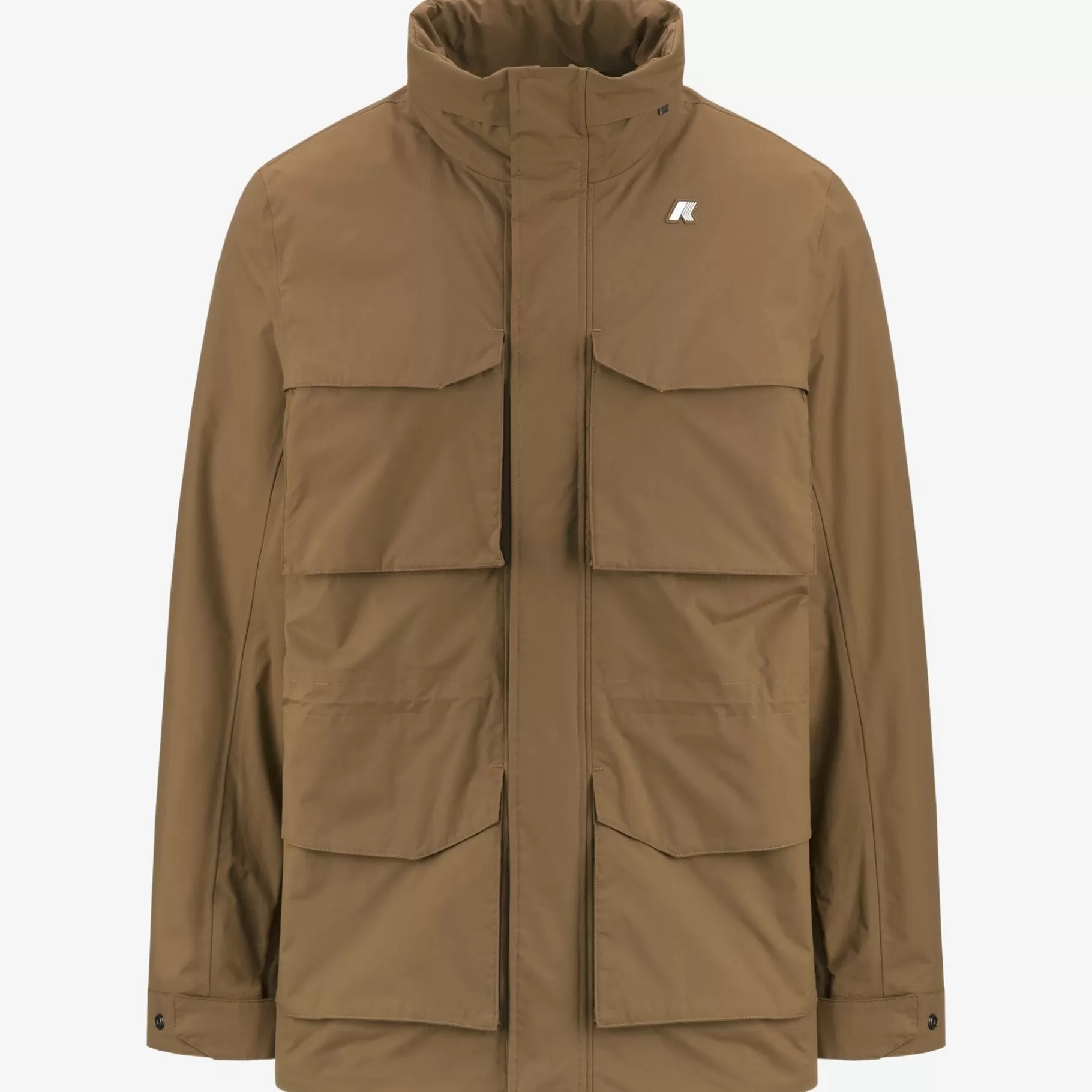 Coats And Long Jackets*K-WAY Manphy Eco Ottoman - Jackets - Mid - Man - Brown Corda