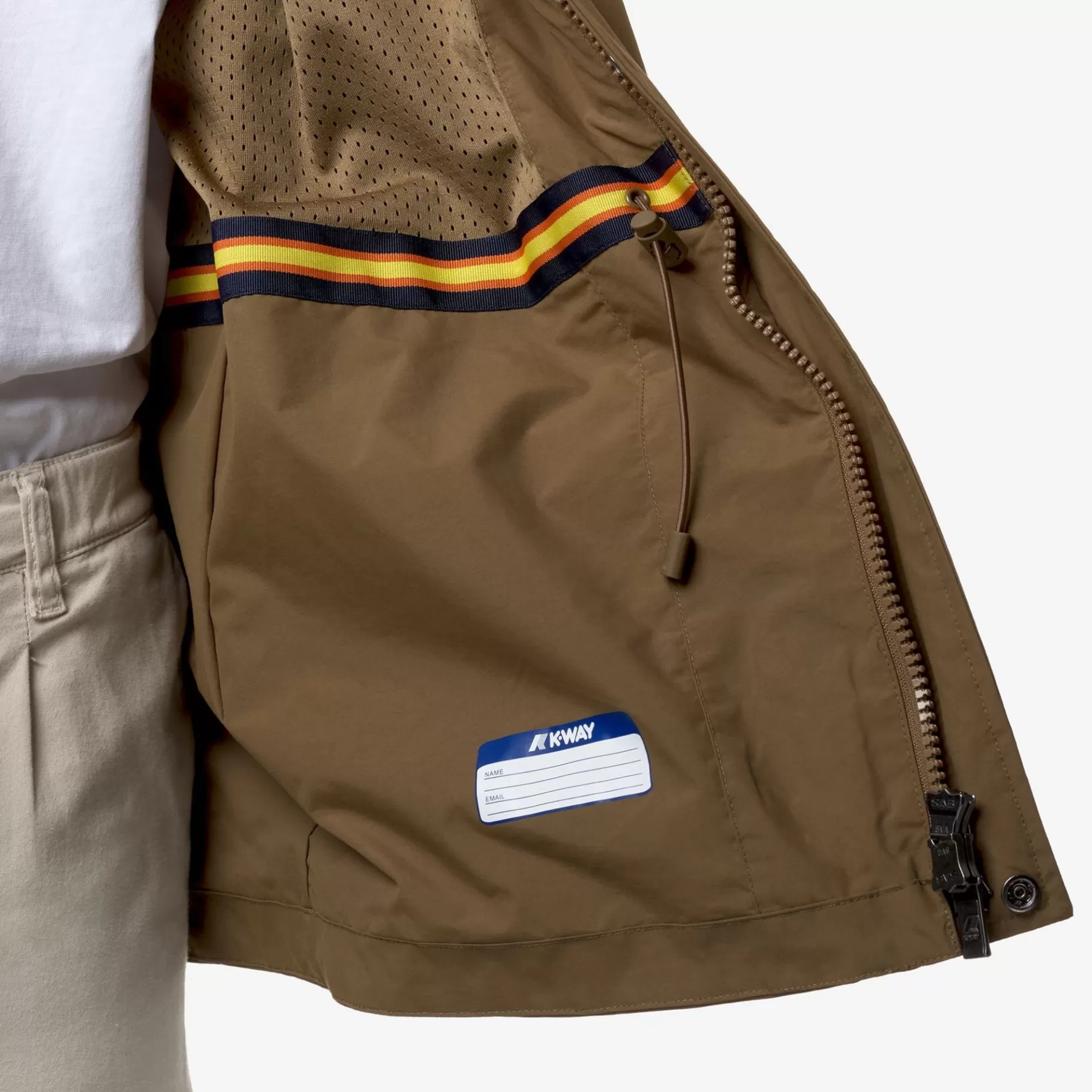 Coats And Long Jackets*K-WAY Manphy Eco Ottoman - Jackets - Mid - Man - Brown Corda