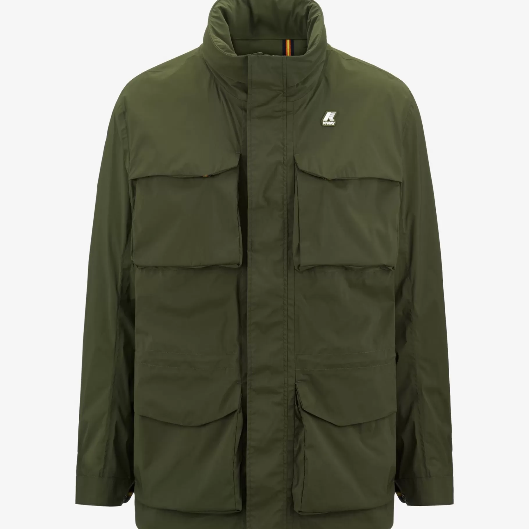 Short Jackets*K-WAY Manphy Stretch Nylon Jersey - Jackets - Short - Man - Green Cypress