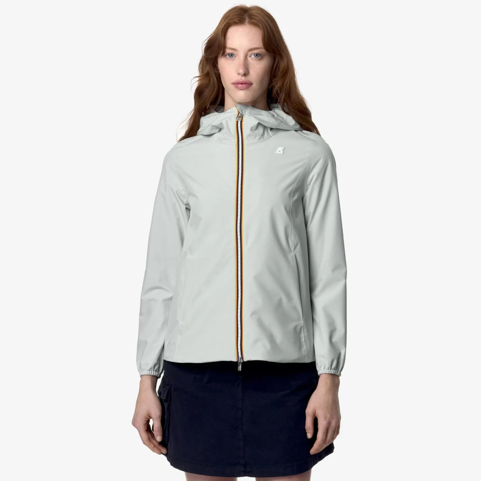 Coats And Long Jackets*K-WAY Marguerite Stretch Poly Jersey - Jackets - Mid - Woman - Grey Sage