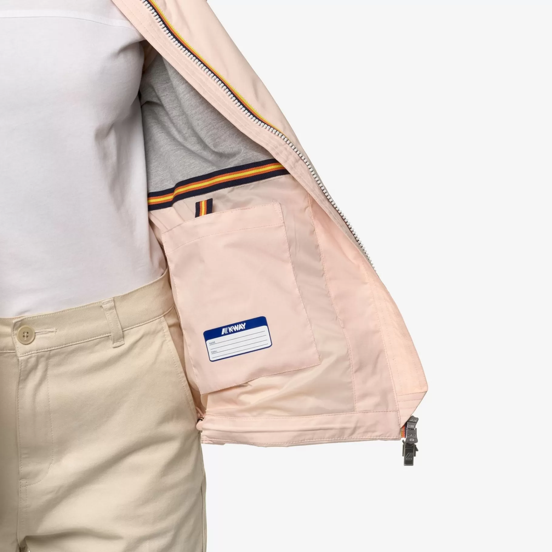 Coats And Long Jackets*K-WAY Marguerite Stretch Poly Jersey - Jackets - Mid - Woman - Pink Gardenia