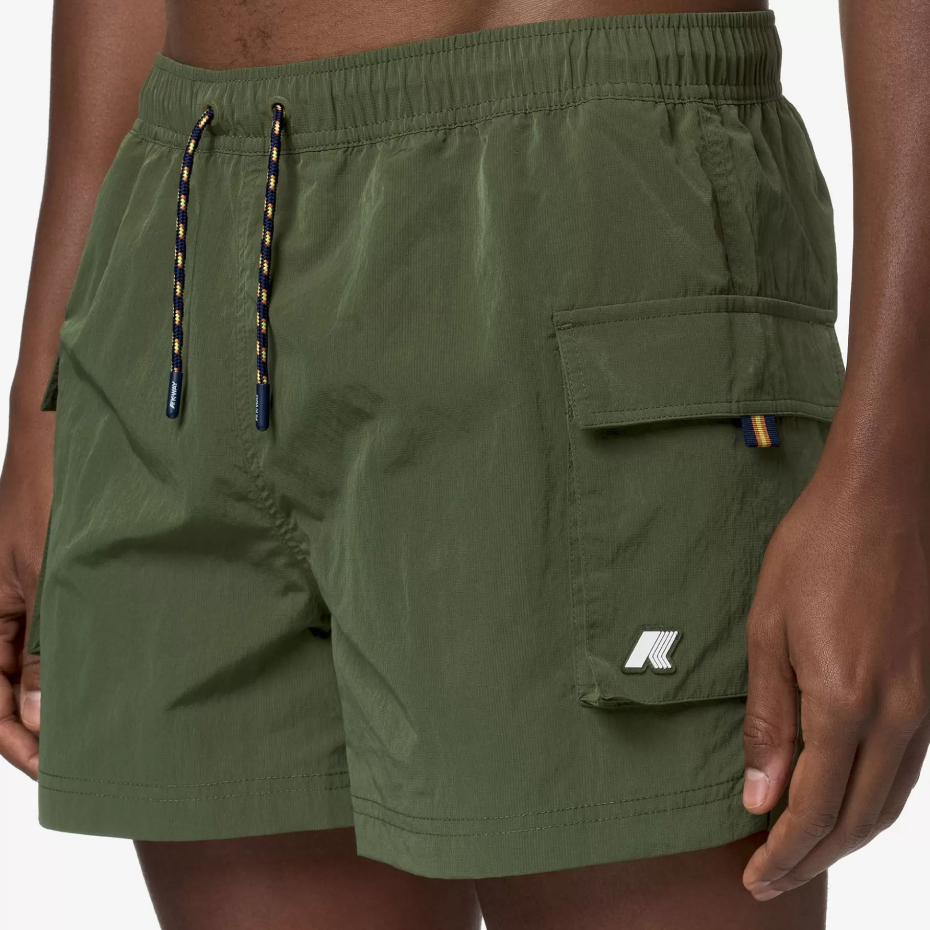 Swimwear*K-WAY Mellow Mini Ripstop - Bathing Suits - Swimming Trunk - Man - Green Cypress