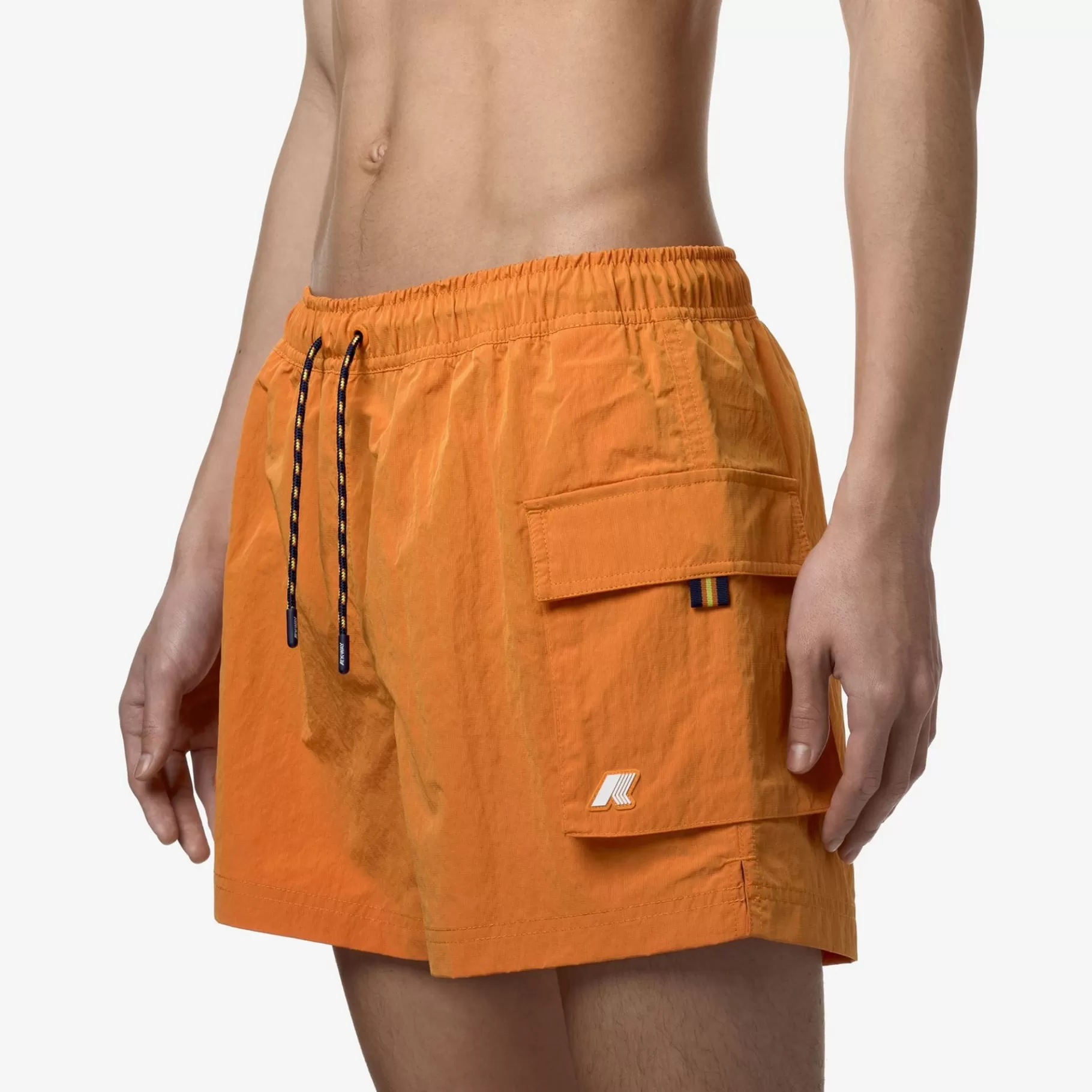 Swimwear*K-WAY Mellow Mini Ripstop - Bathing Suits - Swimming Trunk - Man - Orange Md