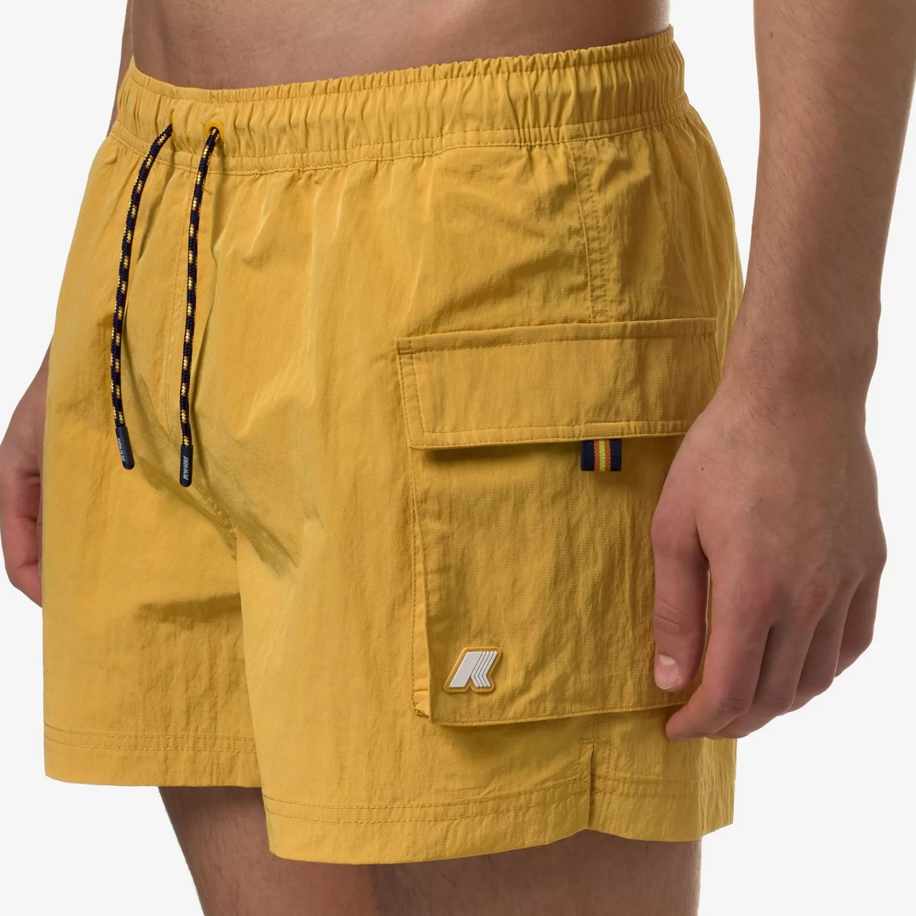 Swimwear*K-WAY Mellow Mini Ripstop - Bathing Suits - Swimming Trunk - Man - Yellow Mimosa