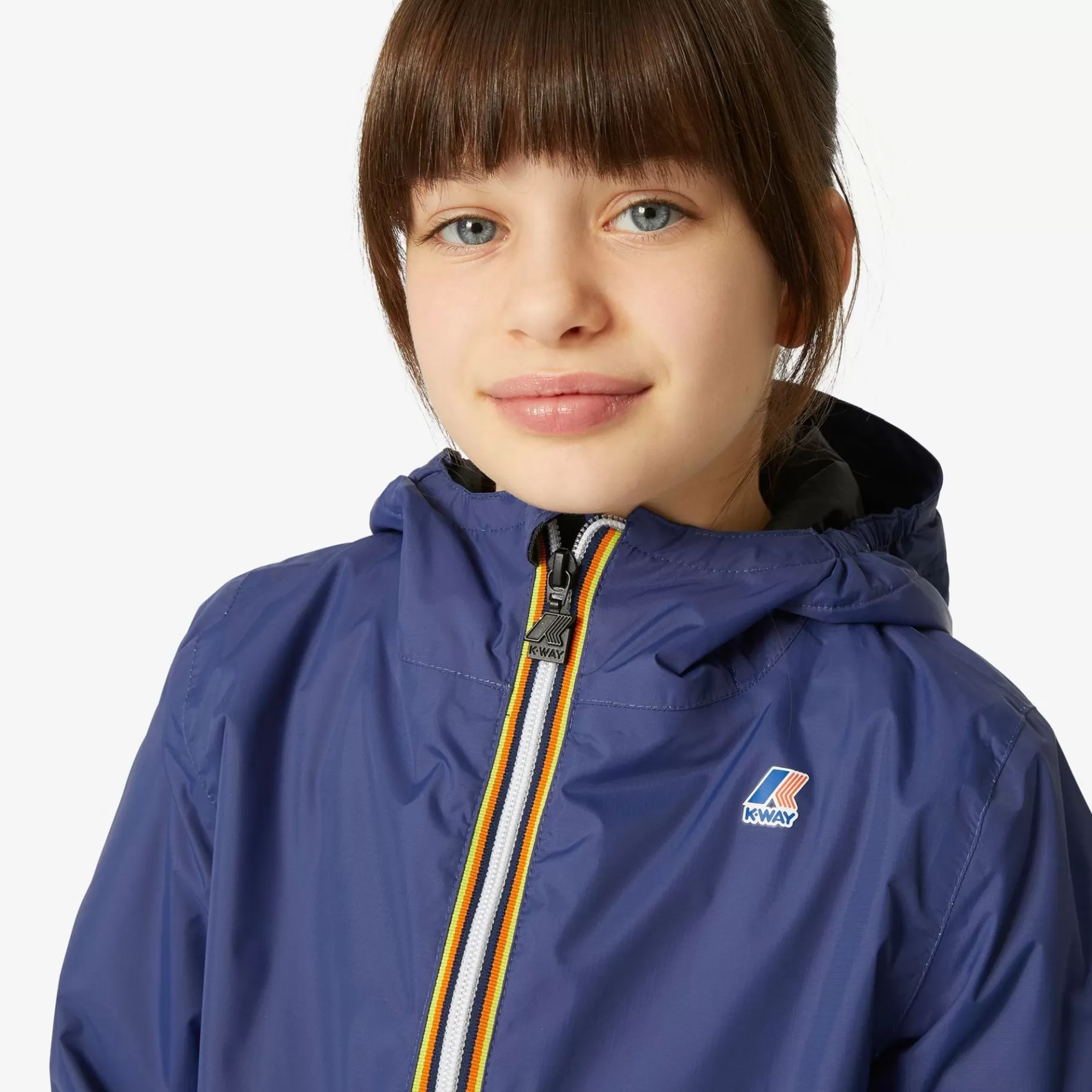 Coats And Long Jackets*K-WAY P. Le Vrai 3.0 Claude Warm - Jackets - Mid - Kid Unisex - Blue Medieval