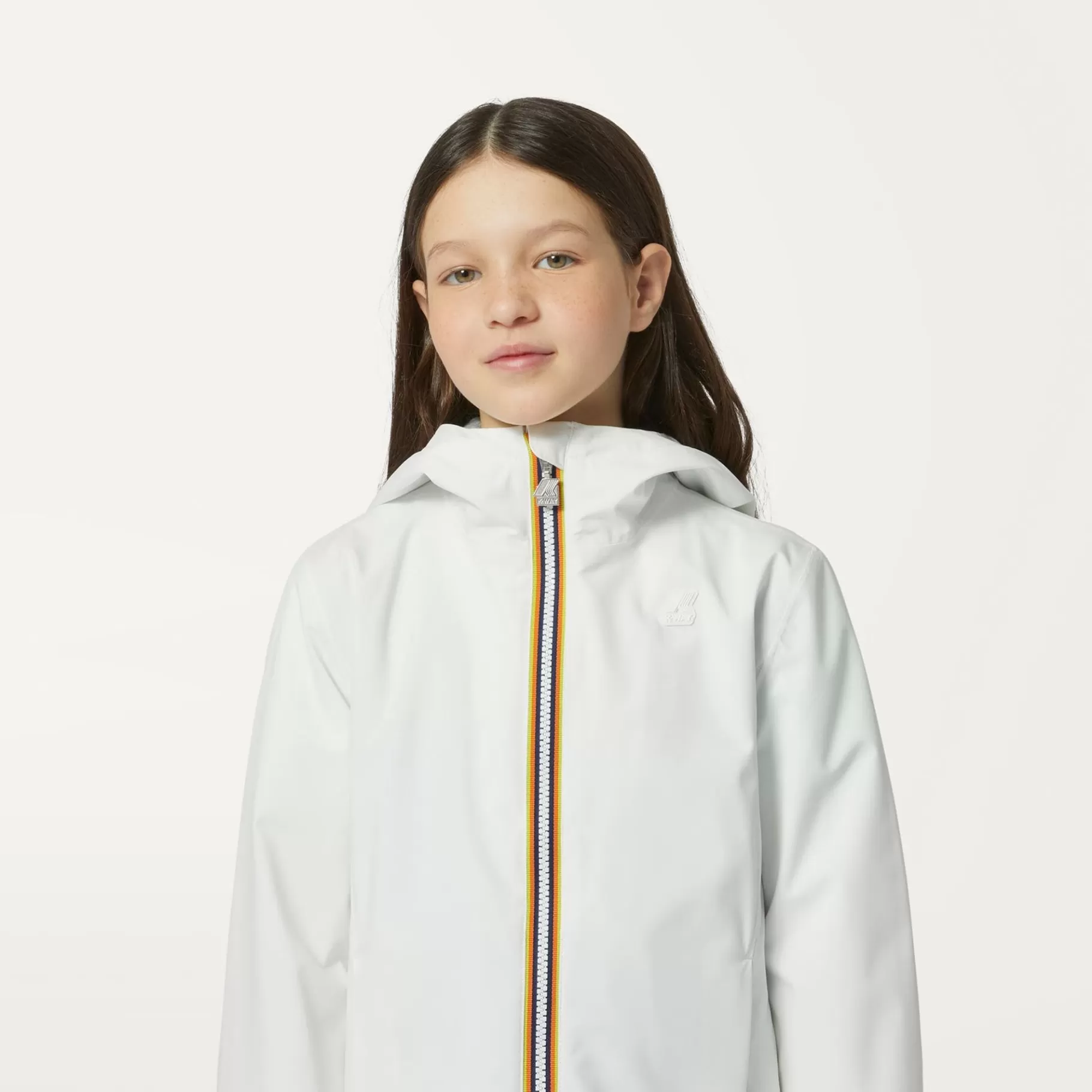 Coats And Long Jackets*K-WAY P. Marguerite Stretch Poly Jersey - Jackets - Mid - Girl - White