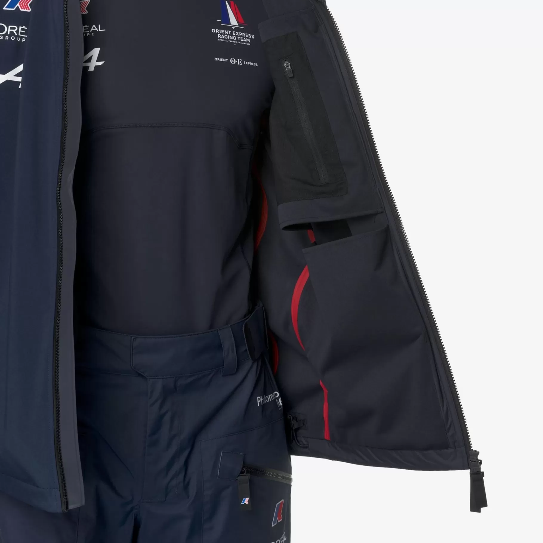 Coats And Long Jackets*K-WAY Penthievre Orient Express Team Ac - Jackets - Mid - Unisex - Blue Dress