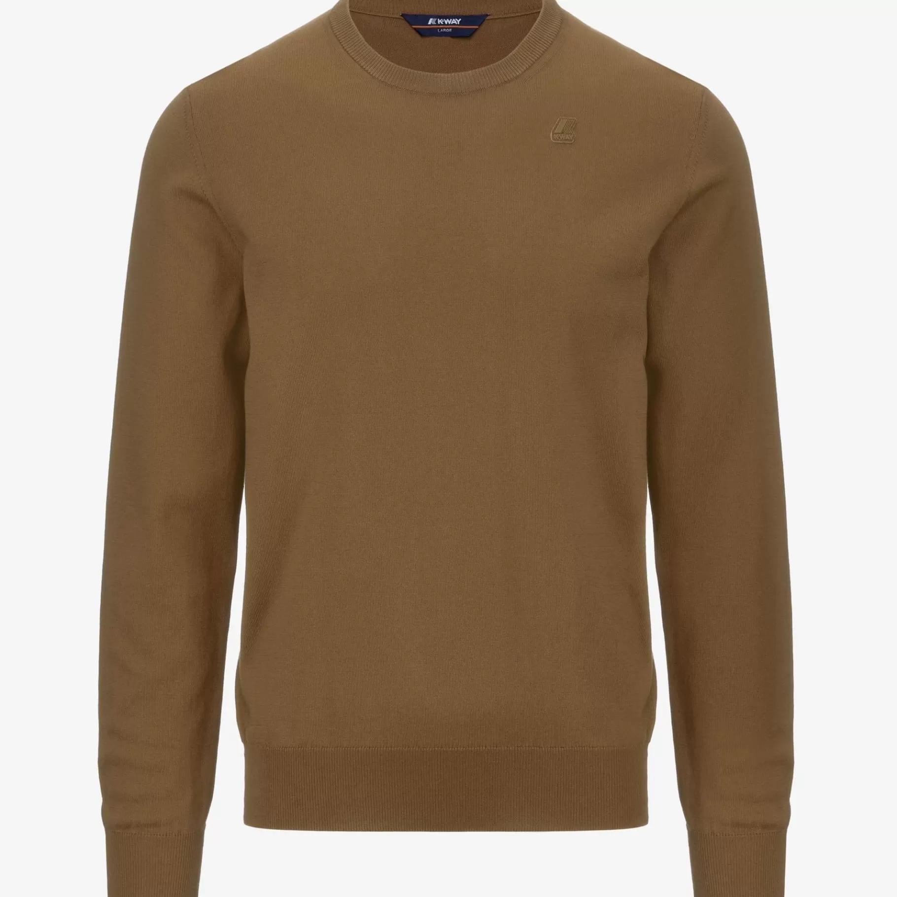 Jumpers & Pullovers*K-WAY Sebastien Cotton Ps - Knitwear - Pullover - Man - Brown Corda