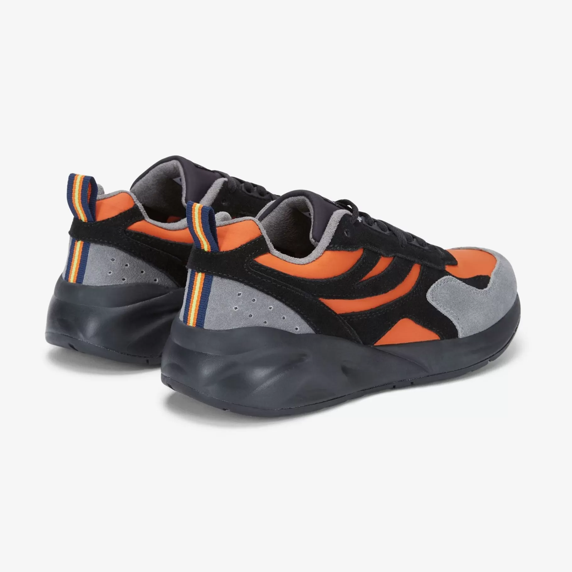 Sneakers*K-WAY Training 3.0 Laces - Sport Shoes - Low Cut - Unisex - Orange-Black-Mid Grey