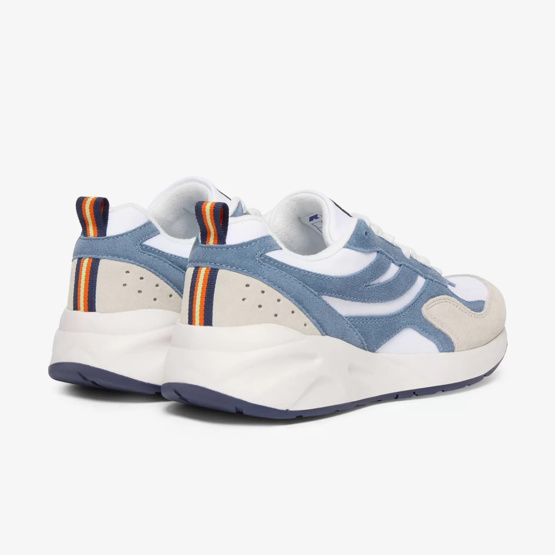 Sneakers*K-WAY Training 3.0 Laces - Sport Shoes - Low Cut - Unisex - White-Azure Blizzard-Beige Lt-Blue Depth