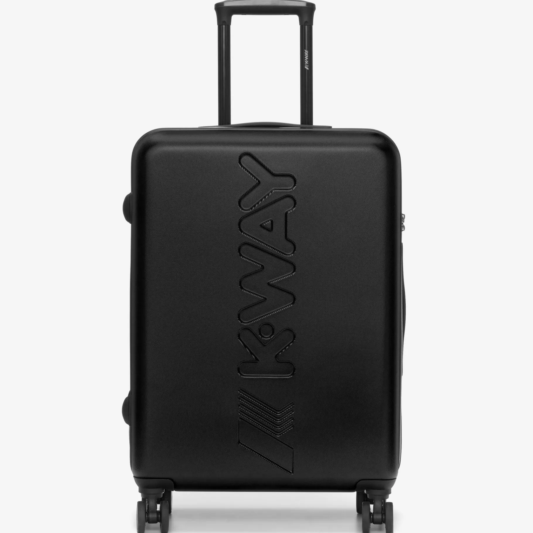 Suitcases*K-WAY Trolley Medium - Luggage Bags - Trolley - Unisex - Black Pure-Blue Md Cobalt