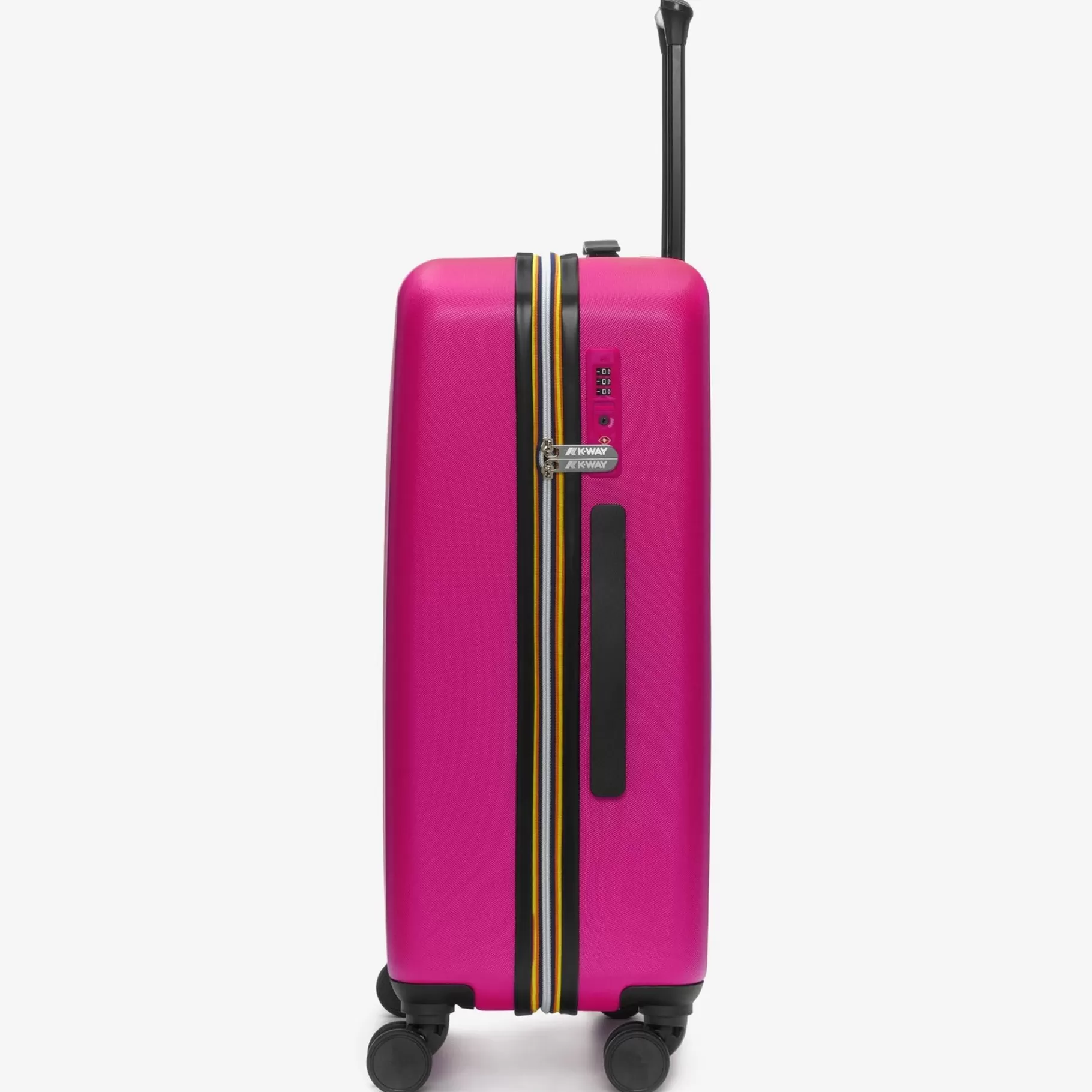 Suitcases*K-WAY Trolley Medium - Luggage Bags - Trolley - Unisex - Pink Peacock-Blue Md Cobalt