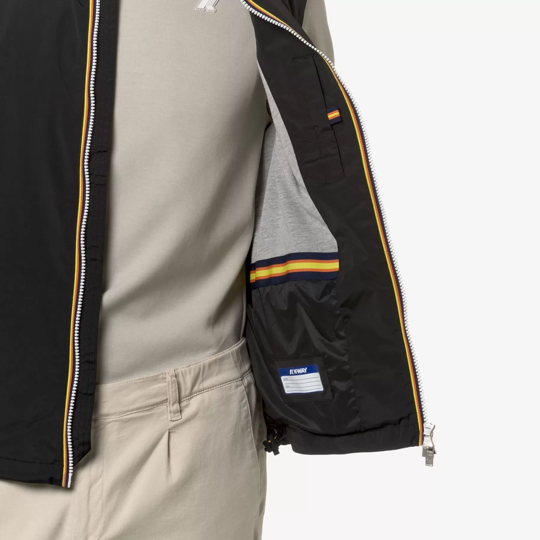 Short Jackets*K-WAY Valen Stretch Nylon Jersey - Jackets - Short - Man - Black Pure
