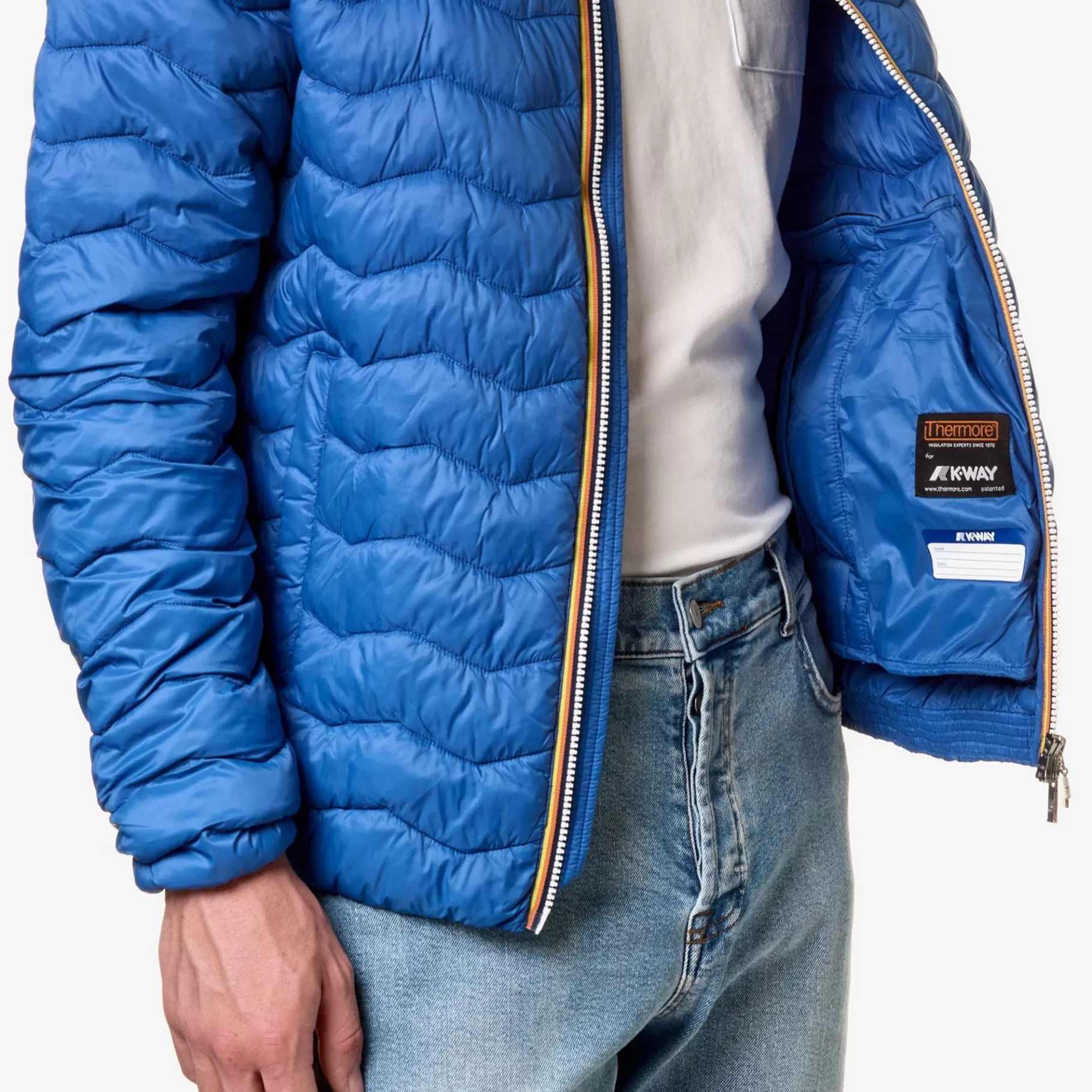 Short Jackets*K-WAY Valentine Quilted Warm - Jackets - Short - Man - Blue Royal Marine