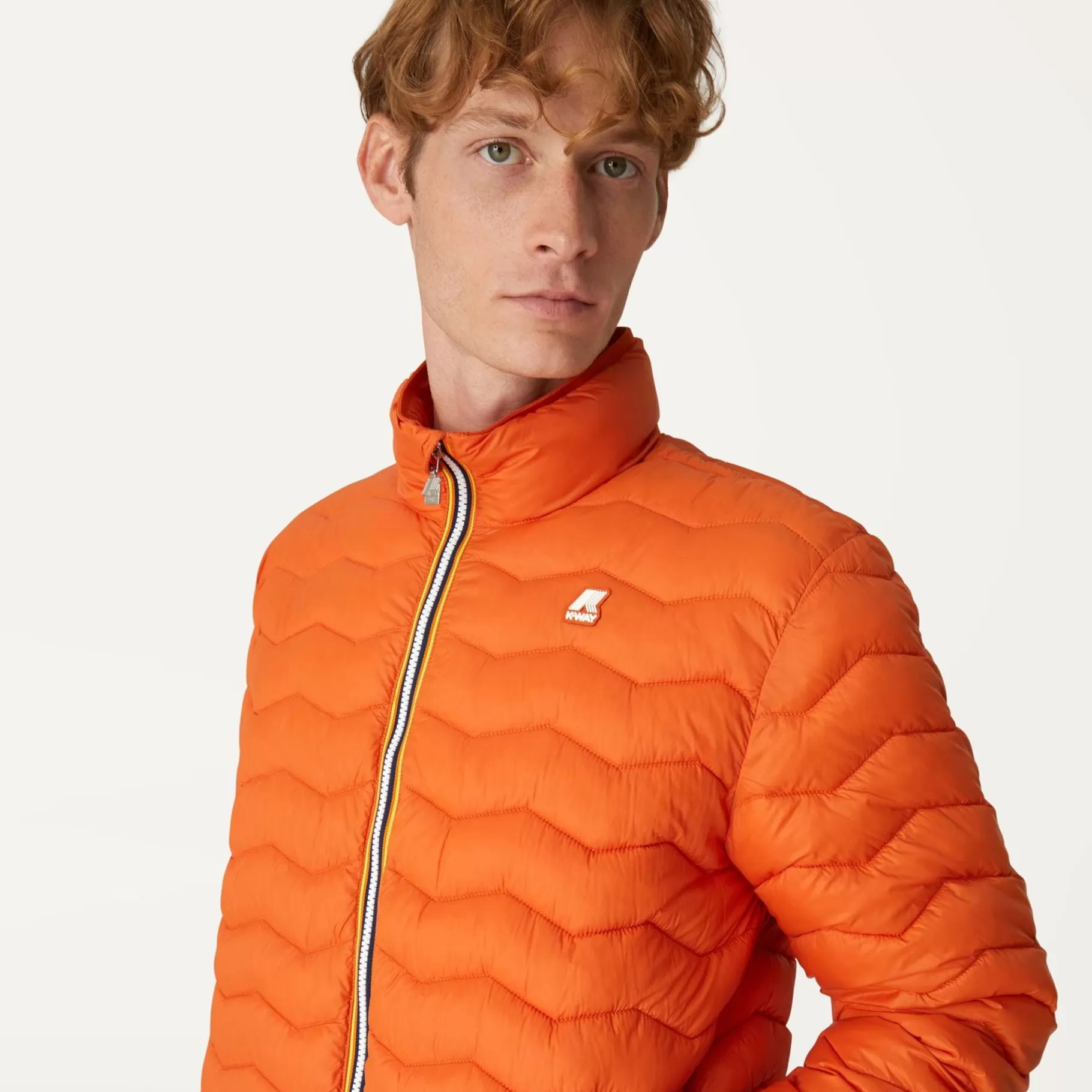 Short Jackets*K-WAY Valentine Quilted Warm - Jackets - Short - Man - Orange Rust