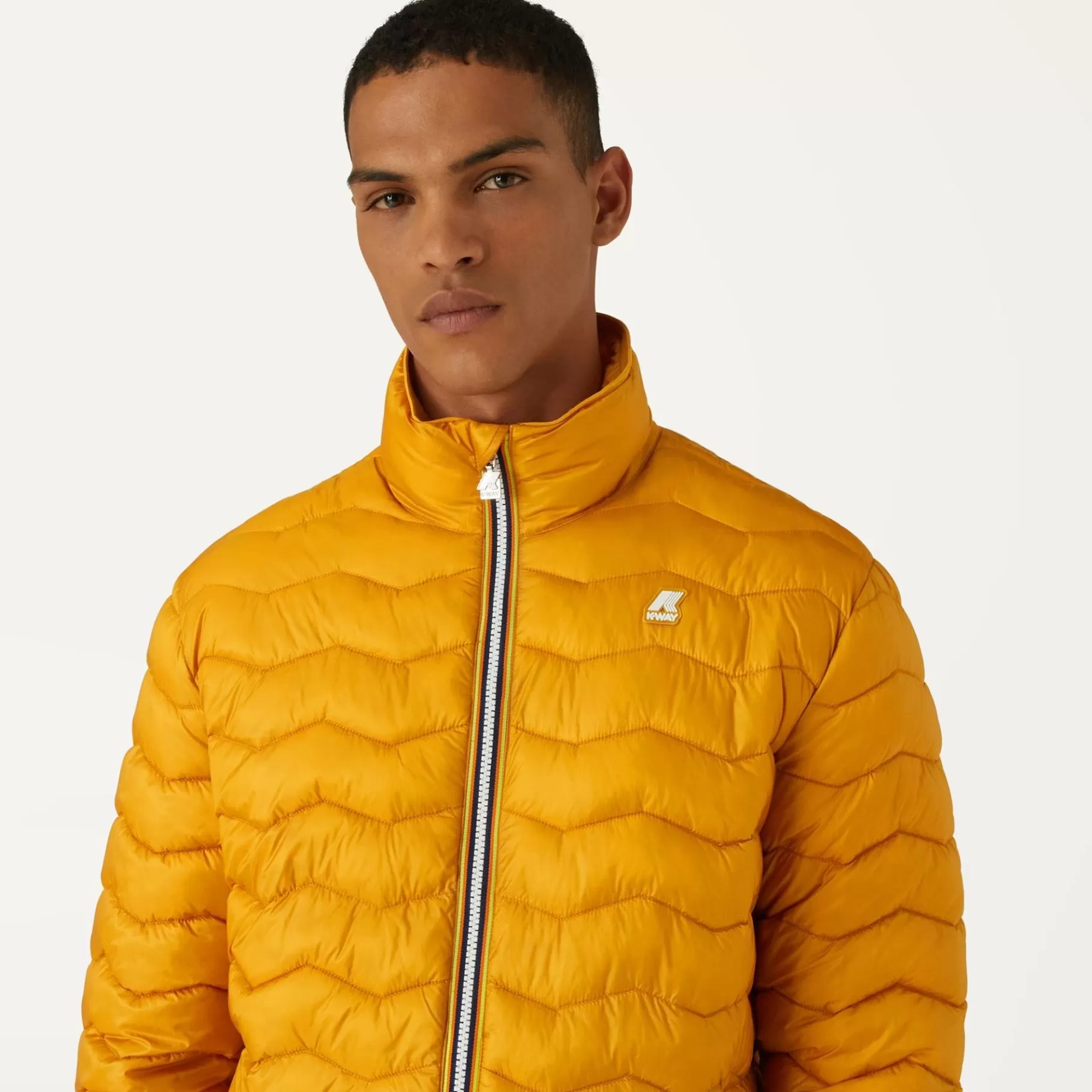 Short Jackets*K-WAY Valentine Quilted Warm - Jackets - Short - Man - Yellow Sunflower