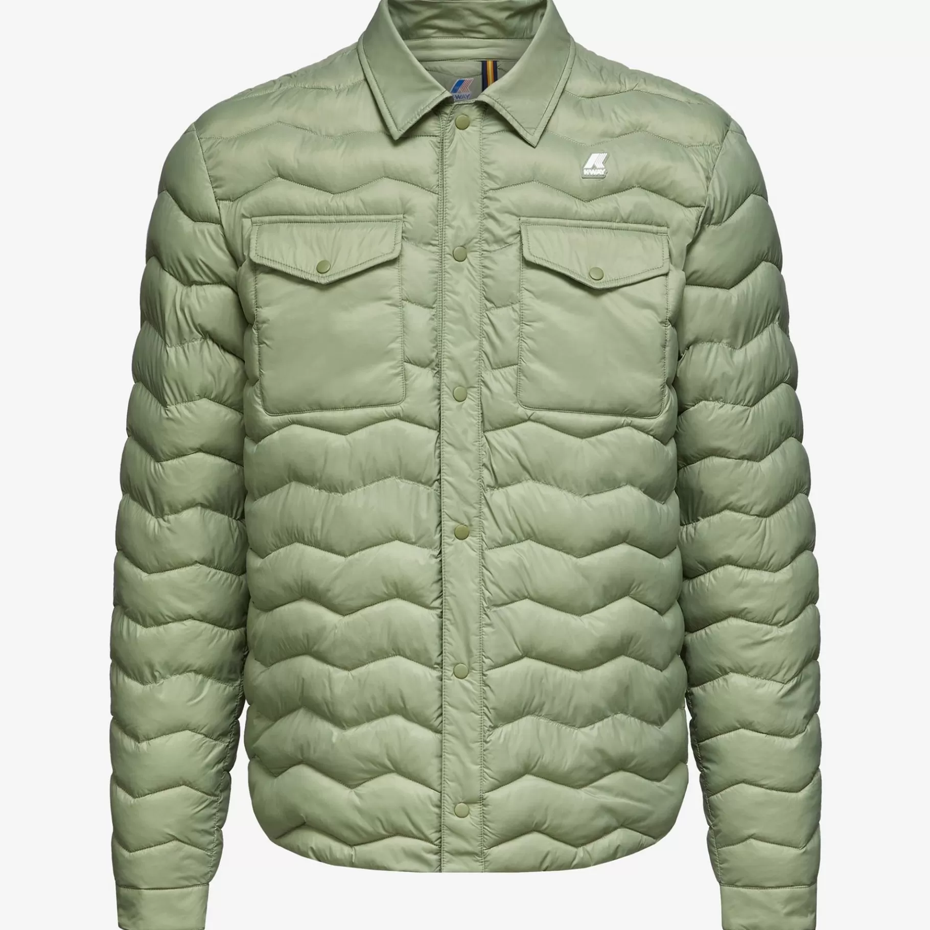 Short Jackets*K-WAY Valeo Eco Warm - Jackets - Short - Man - Green Sage