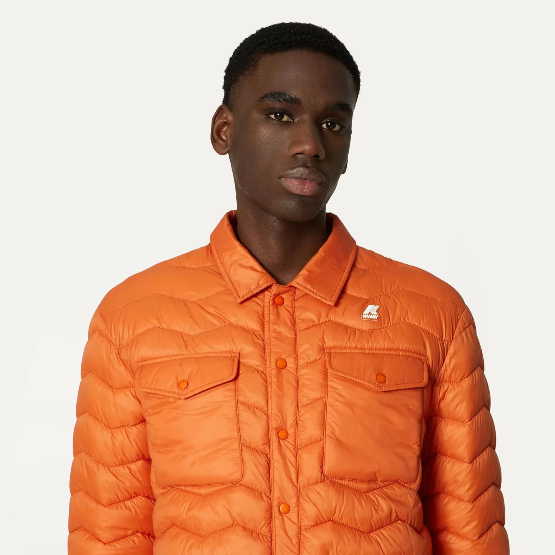 Short Jackets*K-WAY Valeo Eco Warm - Jackets - Short - Man - Orange Copper