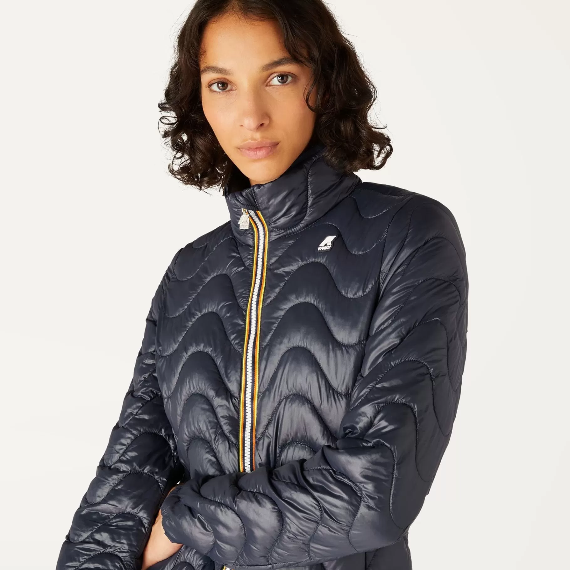 Short Jackets*K-WAY Violette Quilted Warm - Jackets - Short - Woman - Blue Depth