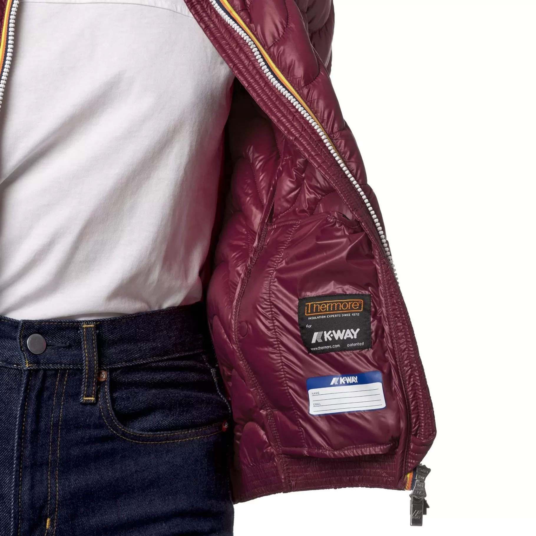 Short Jackets*K-WAY Violette Quilted Warm - Jackets - Short - Woman - Red Dk