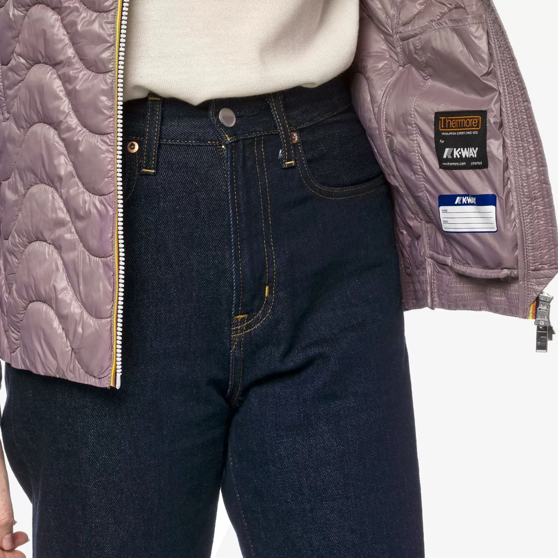 Short Jackets*K-WAY Violette Quilted Warm - Jackets - Short - Woman - Violet Dusty