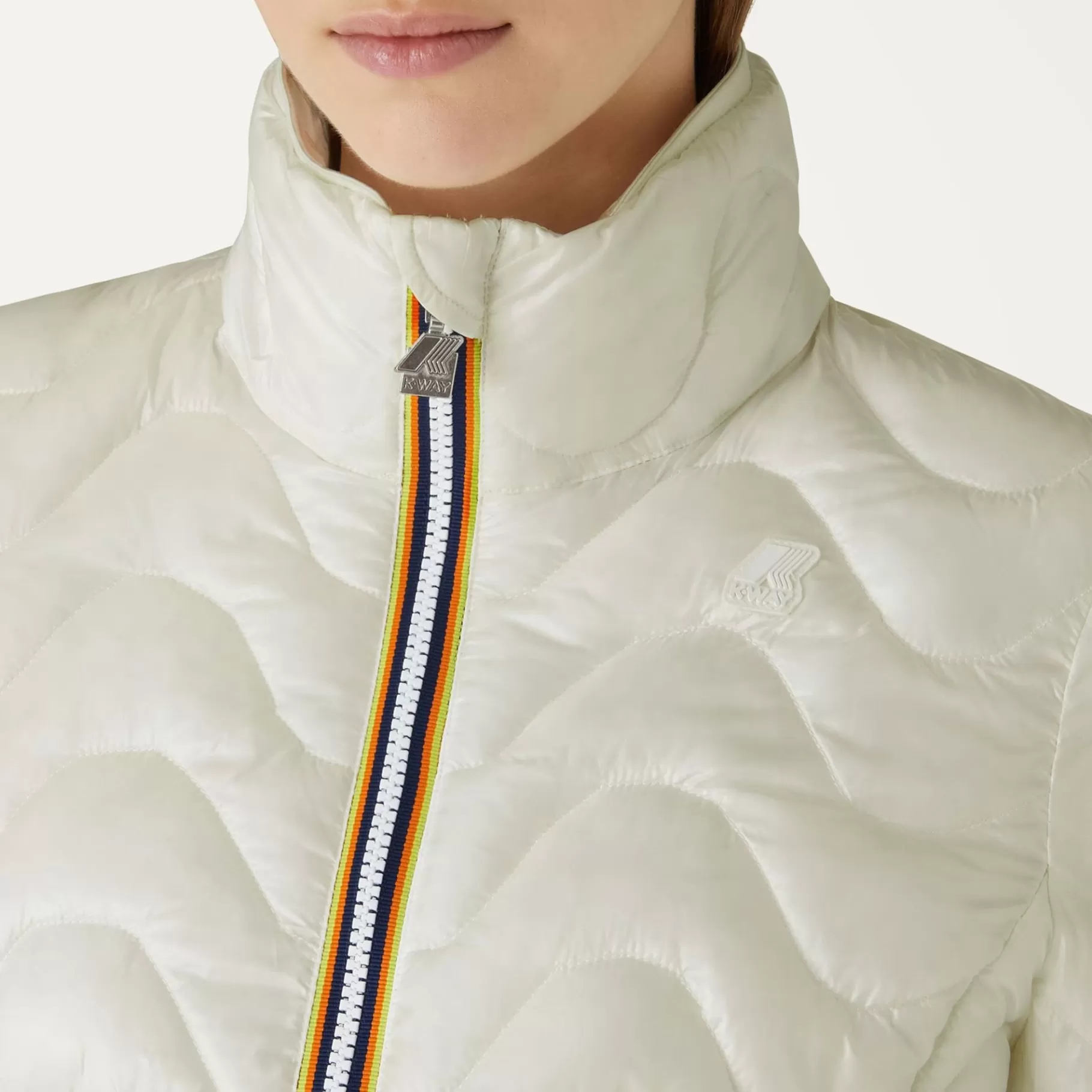 Short Jackets*K-WAY Violette Quilted Warm - Jackets - Short - Woman - White Milk